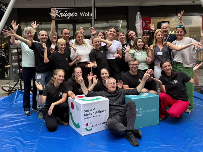 Gruppenbild Leute beim NRW Tag