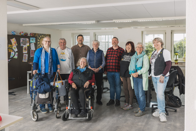 Gruppenfoto in der Einrichtung