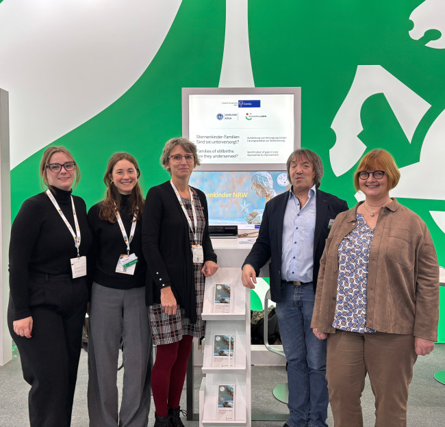 Die Projektpartner präsentierten „Sternenkinder NRW“ auf der MEDICA in Düsseldorf