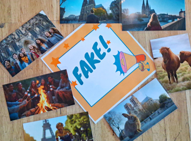 Bilder, die die Jugendliche als Fakes identifiziert haben.