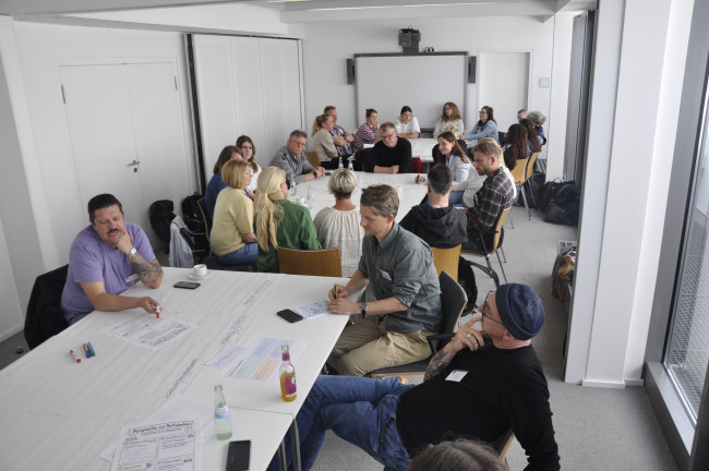 Gruppenarbeit im Workshop