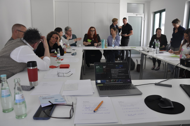 Gruppenarbeit im Workshop